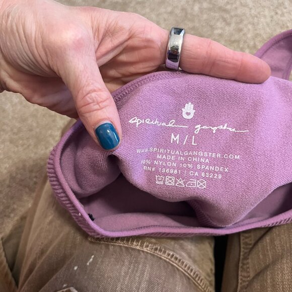 Purple Spiritual Gangster Active Top - Picture 3 of 3